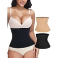 thumbnail image 1 of MISS MOLY 2 Pack Waist Trainer for Women Tummy Control Belt Seamless Waist Cincher Girdle Body Shaper, 1 of 6