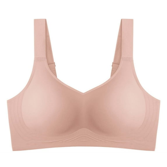 Women's Seamless Wireless Bralette Padded Comfortable Lift Bra For Small Chest Soft Support Yoga Vest With Racerback Design For Workout And Fitness,Push Up Bras for Women(Size:XL)