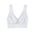 thumbnail image 1 of Women’s Seamless Wireless Cooling Comfort Bra, White, Large, 1 of 5