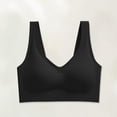 thumbnail image 1 of Women's Seamless Wireless V Neck Everyday Bra, JIANLAI Wide Strap Comfort Soft Full Coverage Sleep Bra, 1 of 3