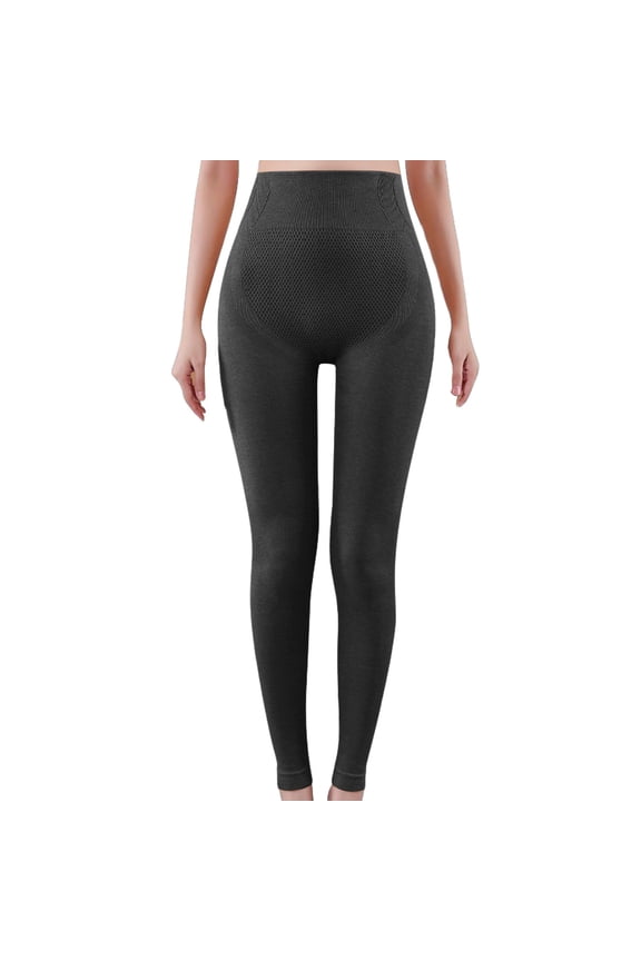 Women's Seamless Yoga Pants, High Waisted Butt Lifting Workout Leggings, Tummy Control Running Pants for Gym, Fitness, Athleisure and Everyday Wear Black L