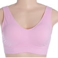 thumbnail image 1 of Women's Seamless Yoga Sports Bra With High Impact Removable Pads Girl Breathable Push Up Yoga Running Top, 1 of 1
