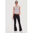 thumbnail image 1 of Women's Seamless Zip Front Ribbed Knit Tank Top, 1 of 5