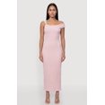 thumbnail image 1 of Women's Seashell Metallic Detail Side Slit Maxi Dress, 1 of 4