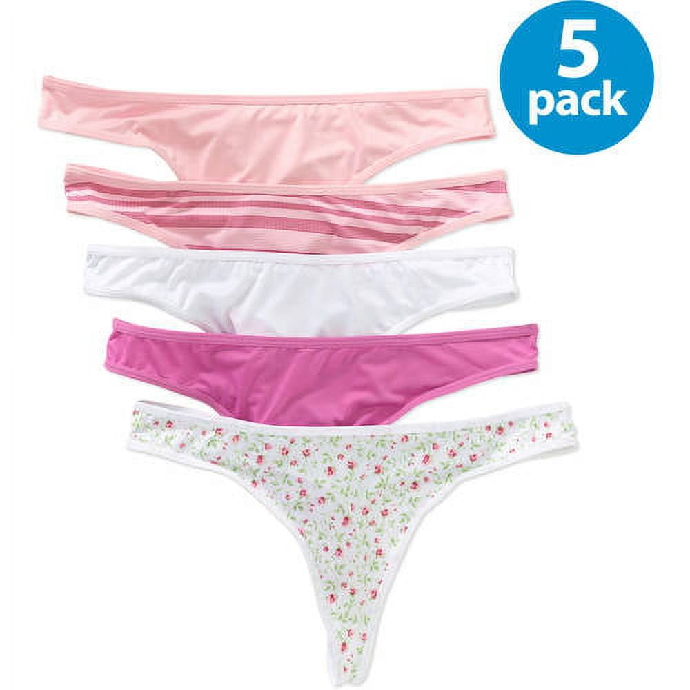 Women's Secret Treasures Seamless Thong Panties, 5-Pack