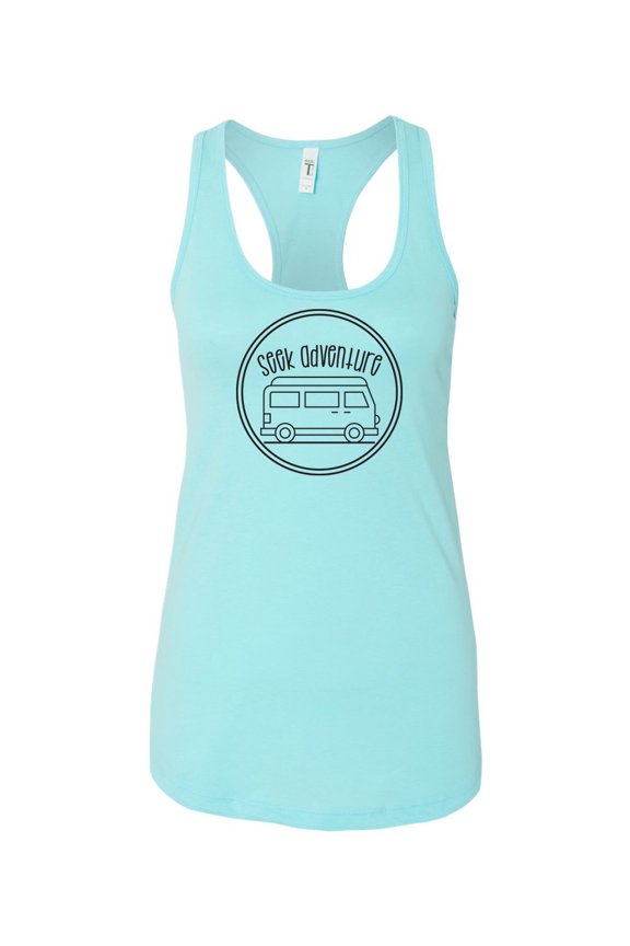Women's Seek Adventure Ladies Fit Racerback Tank Top-Cancun-xl