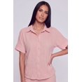 thumbnail image 1 of Women's Seersucker Striped Button Front Shirt, 1 of 4