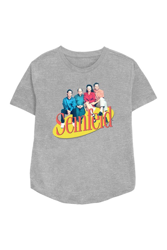 Women's Seinfeld Classic Group Logo Graphic Tee Athletic Heather Large
