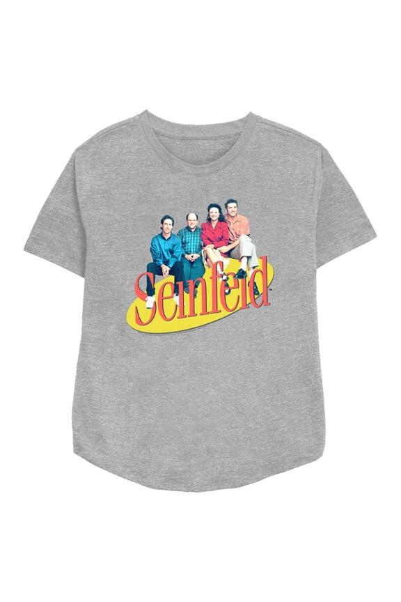 Women's Seinfeld Classic Group Logo Graphic Tee Athletic Heather Medium