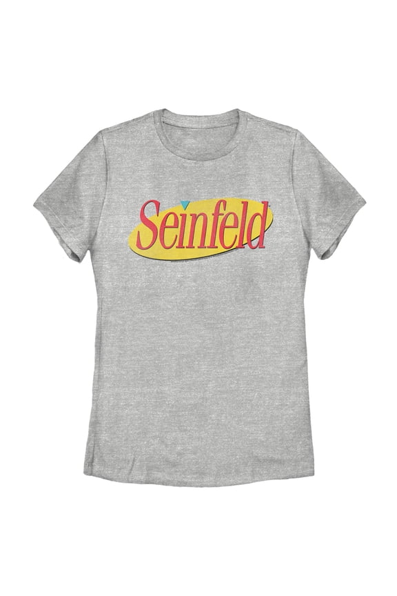Women's Seinfeld Classic Logo  Graphic Tee Athletic Heather 2X Large