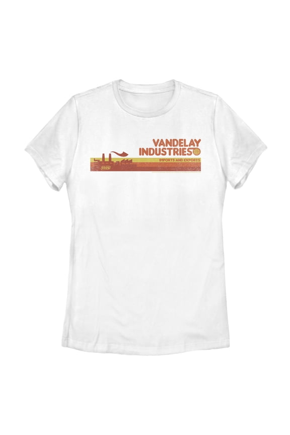 Women's Seinfeld Retro Vandelay Industries Graphic Tee White 2X Large
