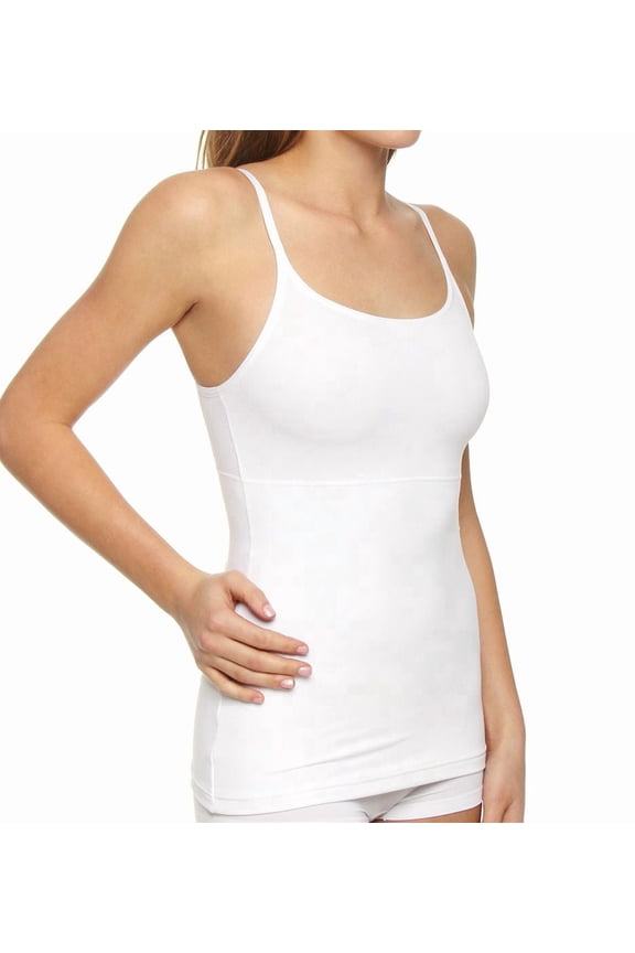 Women's Self Expressions 00489 Suddenly Skinny Tank (White L)