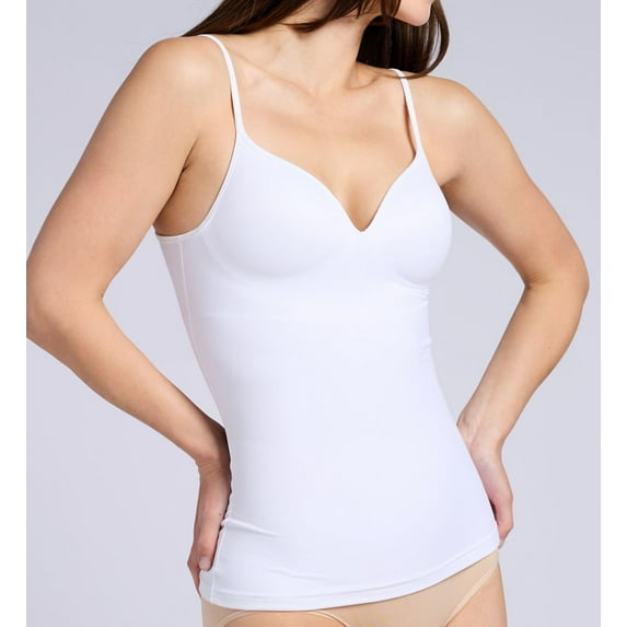 Women's Self Expressions 00509 Wirefree Camisole with Foam Cups (White S)