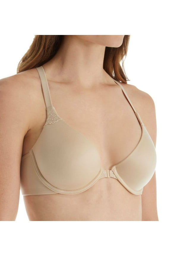 Women's Self Expressions 05650 Comfort Obsession Demi Lace T-Back Bra (Latte Lift 38D)