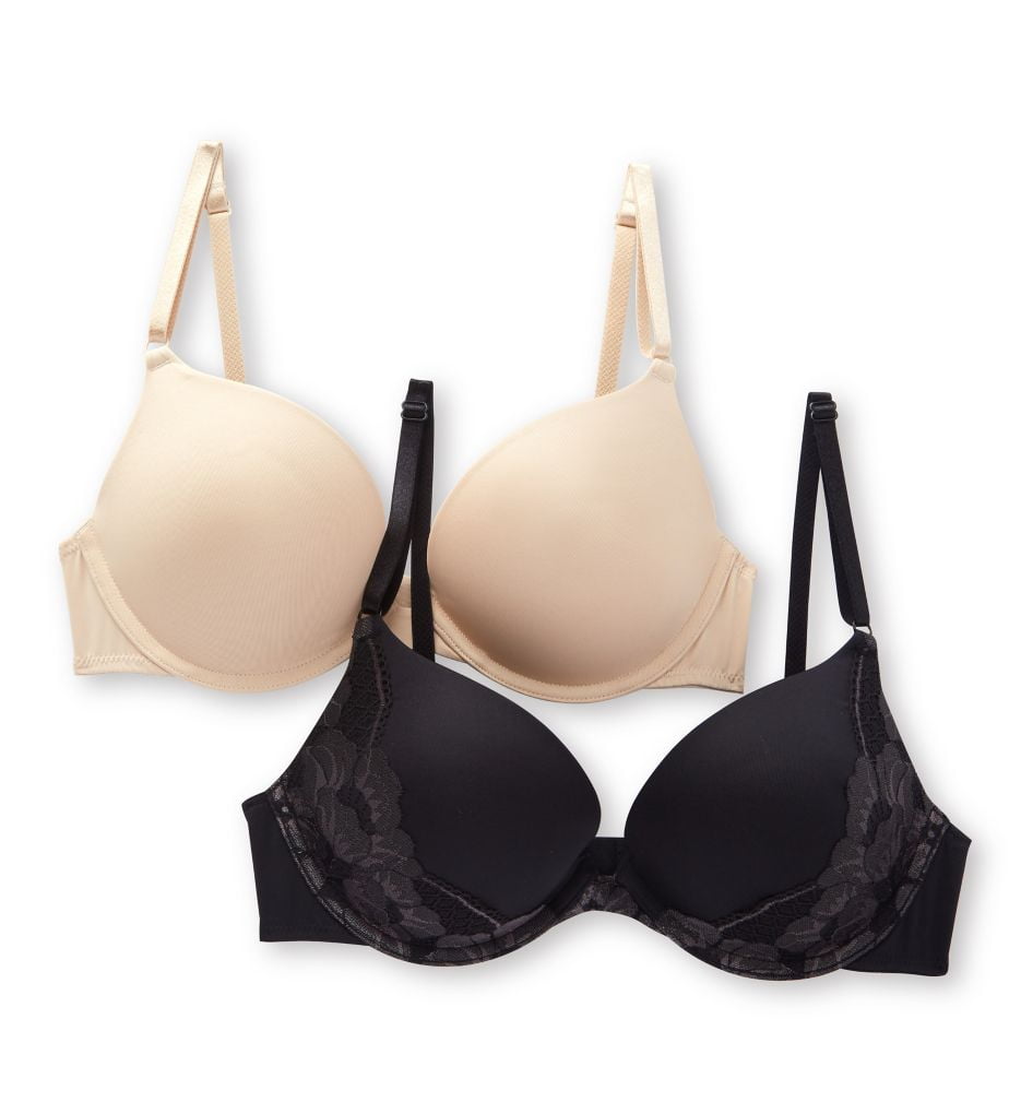 Women's Self Expressions 5809 Convertible Push Up Bra - 2 Pack 36D 