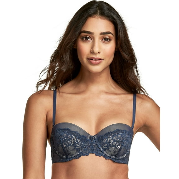 Women's Self Expressions SE1102 Essential Multiway Push Up Bra (Navy/Gloss 38DD)