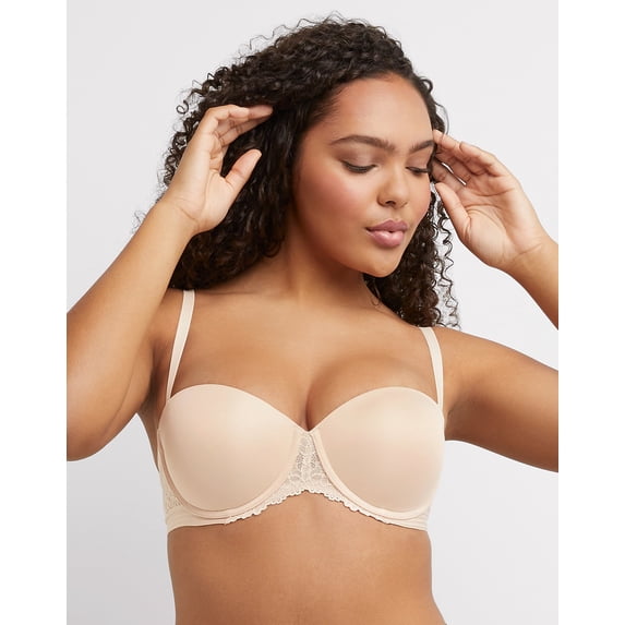 Maidenform Multiway Push-Up Strapless Bra Womens Balconette Underwire SE1102