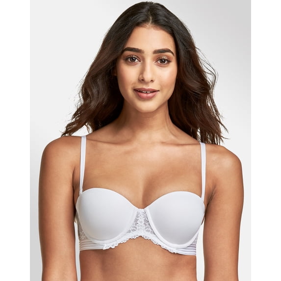 Women's Self Expressions SE1102 Essential Multiway Push Up Bra (White 36DD)