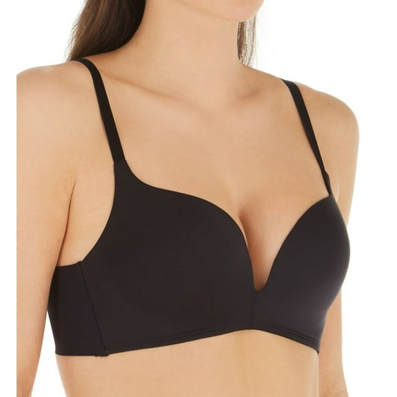 Women's Self Expressions SE1189 Wireless Push Up Bra (Black 40D)