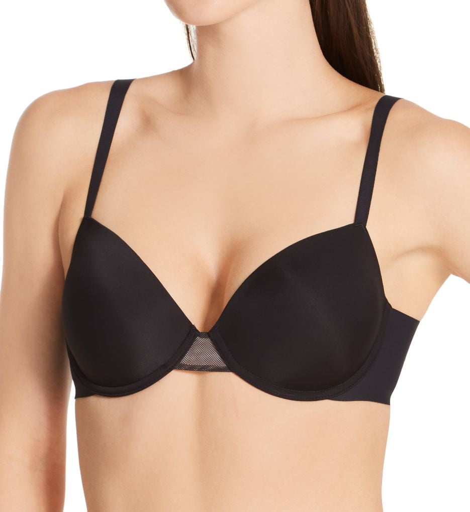 Women's Self Expressions SE1200 Simply the One Demi T-Shirt Underwire Bra  (Black 38C) 