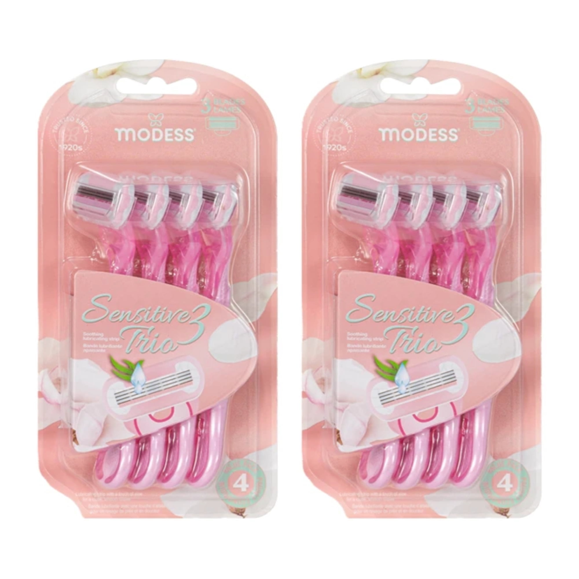 Women's Sensitive Triple-Blade Razor - Smooth Shaving, 3-Blade Lames ...