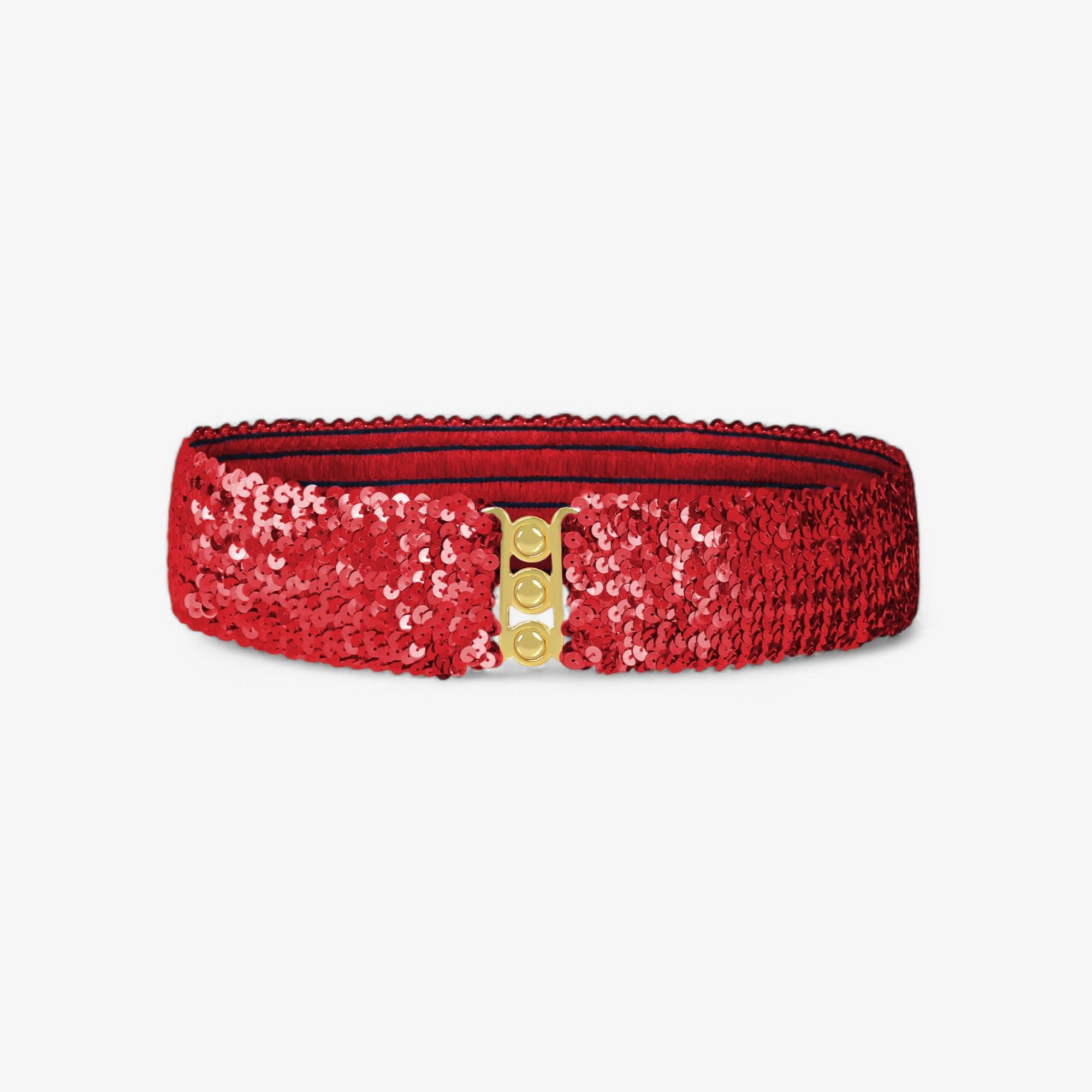 8363 4 Pack Women\'s Wide Sequin Belts- Gold, Rose, Black, Pink; Red $_57.PNG?set_id=880000500F main image 2