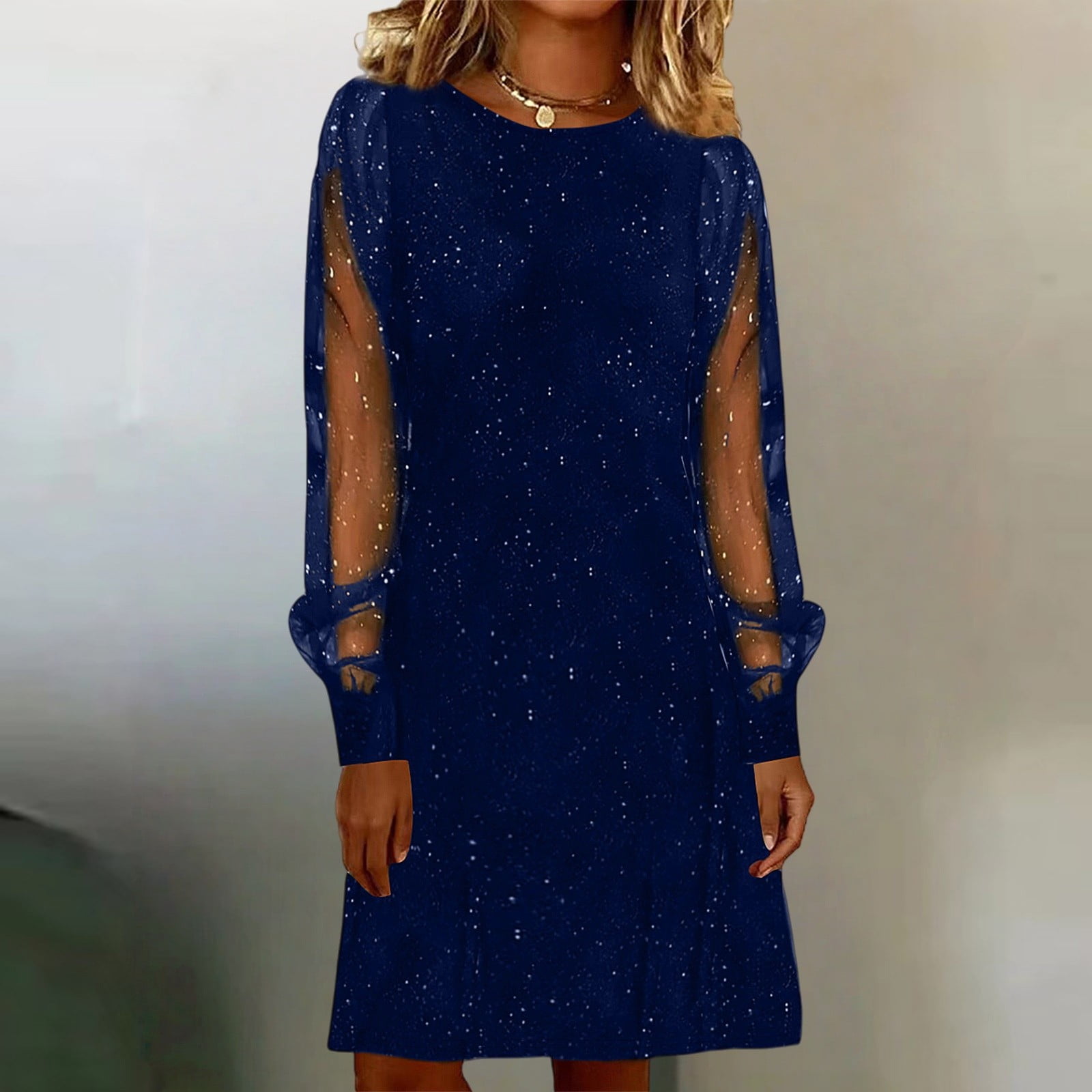 business casual blue dress Neeno Women's Dresses Ruched Side Zip Back Bodycon Formal Dress for Women(Navy Blue,Small) : Clothing, Shoes & Jewelry s00202 When will your goods Cỡ:M Plus Size White Dresses