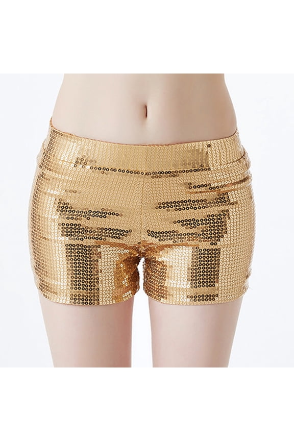 Women's Sequin Jazz Dance Performance Clothing Fashionable Hop Street Dance Nightclub Performance Sequin Shorts Sleep Shorts for Women Shorts Pajama Set for Women High Waist Workout Shorts for Women