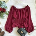 thumbnail image 1 of Women's Sequin Party Top Ruffle Hem Blouse Elegant Festival Outfit Casual Shirt, 1 of 3