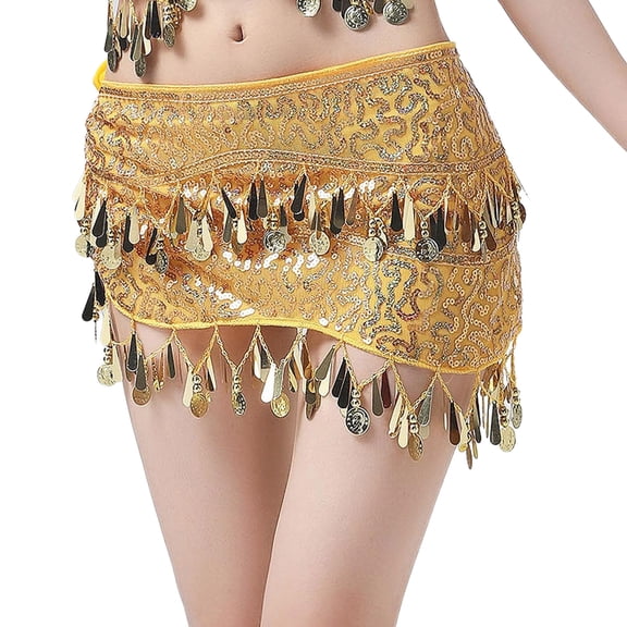 Women's Sequin Skirt Mini Skirt Sparkly Skirt For Women With Elegant Shine For Party And Carnival Festival Skirts Gold