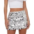 thumbnail image 1 of Women's Sequin Skirts Shiny Sequined Holiday Mini Bodycon Skirts for Holiday Parties Outfit70cm, 1 of 1