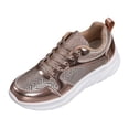 thumbnail image 1 of Women's Sequin Sneakers Shiny Lace Up Platform Sneakers Sparkly Tennis Shoes for Women Comfy Walking Shoes, 1 of 9