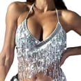 thumbnail image 1 of Women's Sequin Tassel Bralette Carnival Party Clubwear Dance Sexy Comfortable Stylish Fashionable Festive Outfit, 1 of 2