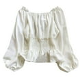 thumbnail image 1 of Women's Sequin Top Ruffle Hem Festival Ready Party Blouse Elegant Shirt Stylish Outfit, 1 of 2