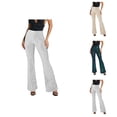 thumbnail image 1 of Women's Sequined Pants Sparkling Sequins High Waisted Wide Leg Flared Pants Flared Pants Nightclub Wear Women Pants Summer, 1 of 8