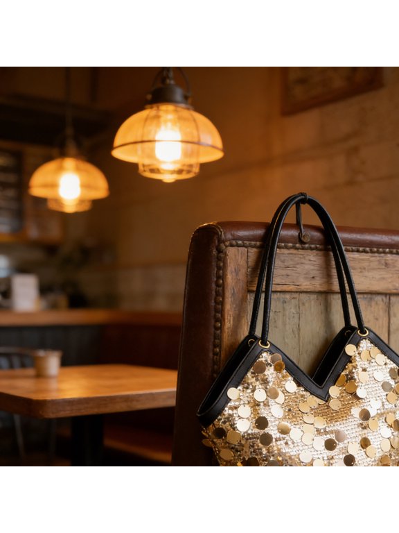 Women's Sequined Tote Bag ,Versatile Everyday Handbag, Essential for Formal Events ,Perfect as a Birthday Gift