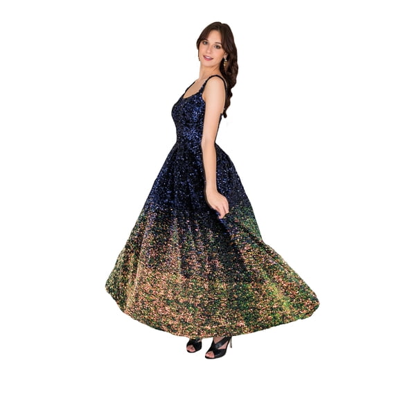 Women's Sequins Straps Dress