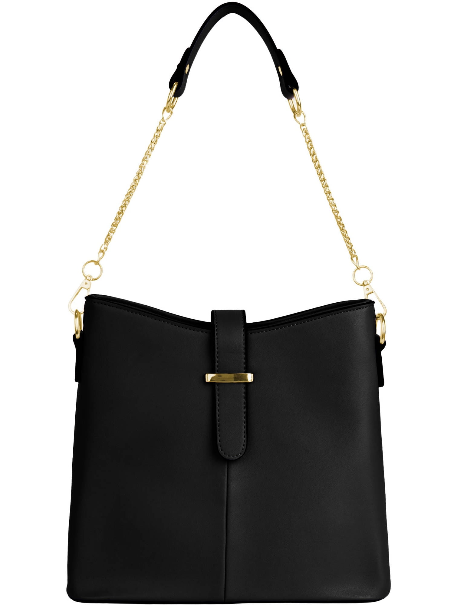 Women's Serena Leatherette Buckle Shoulder Bag