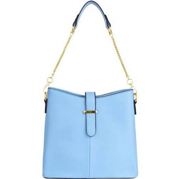 Women's Serena Leatherette Buckle Shoulder Bag