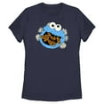 thumbnail image 1 of Women's Sesame Street Cookie Monster and Daisies  Graphic T-Shirt, 1 of 4