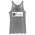 thumbnail image 1 of Women's Sesame Street Elmo Checking In Social Media Racerback Tank Top, 1 of 4