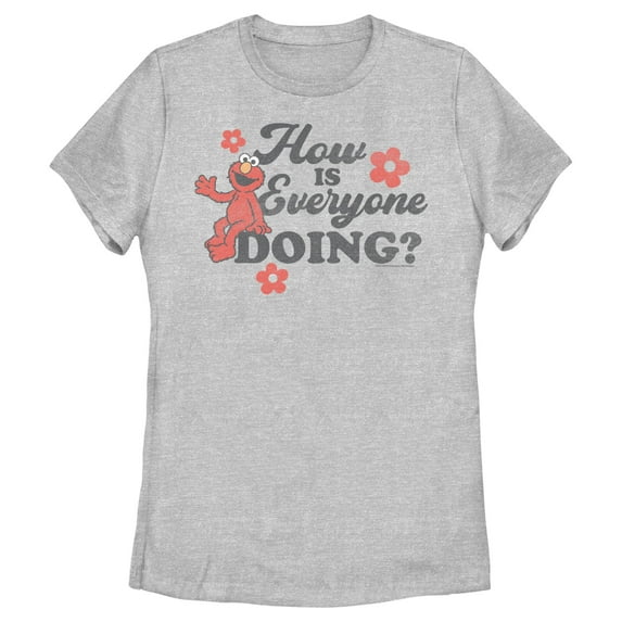 Women's Sesame Street Elmo How Is Everyone Doing? Graphic T-Shirt