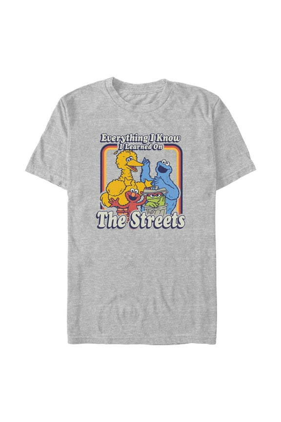 Women's Sesame Street Everything I Know I Learned on the Streets Graphic T-Shirt