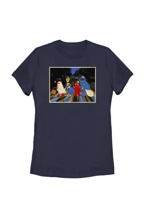 Women's Sesame Street Halloween Abbey Road Graphic T-Shirt