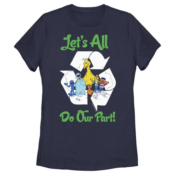 Women's Sesame Street Let’s All Do Our Part Graphic T-Shirt