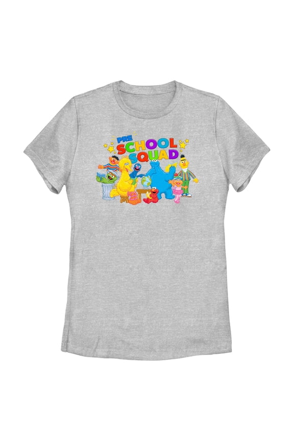 Women's Sesame Street Pre School Squad Graphic T-Shirt