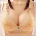 thumbnail image 1 of Women's Sex Plus Size Mature Underwire Free Bra Thin Comfortable Breathable Traditional Full Coverage Support Everyday Wear T Shirt Bra Soft Lace Underwear Smoothing Design, 1 of 7