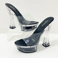 thumbnail image 1 of Women's Sexy 14cm Heels Sandals with Flower Platform 10365-AA1 Series  Dance Square Candy Color Crystal Shoes LFD, 1 of 16