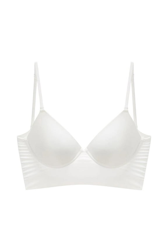 Women's Sexy Backless Bra Soft Wire Ring Support for Large Comfortable Lift No Sagging