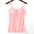 thumbnail image 1 of Women's Sexy Basic Camisole with Shelf Bra Comfortable Adjustable Spaghetti Strap Tank Top, 1 of 7
